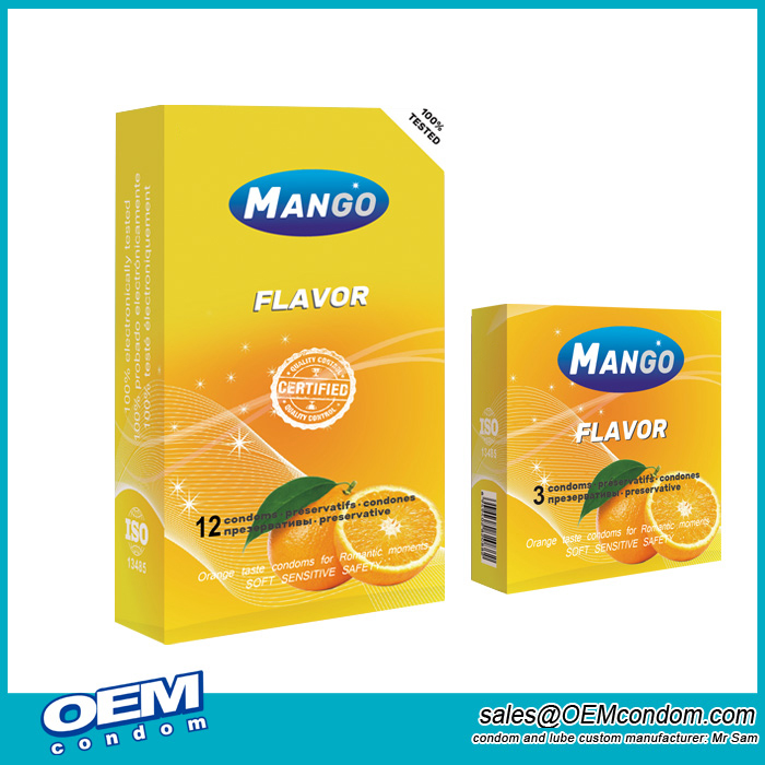 Mango flavored condoms
