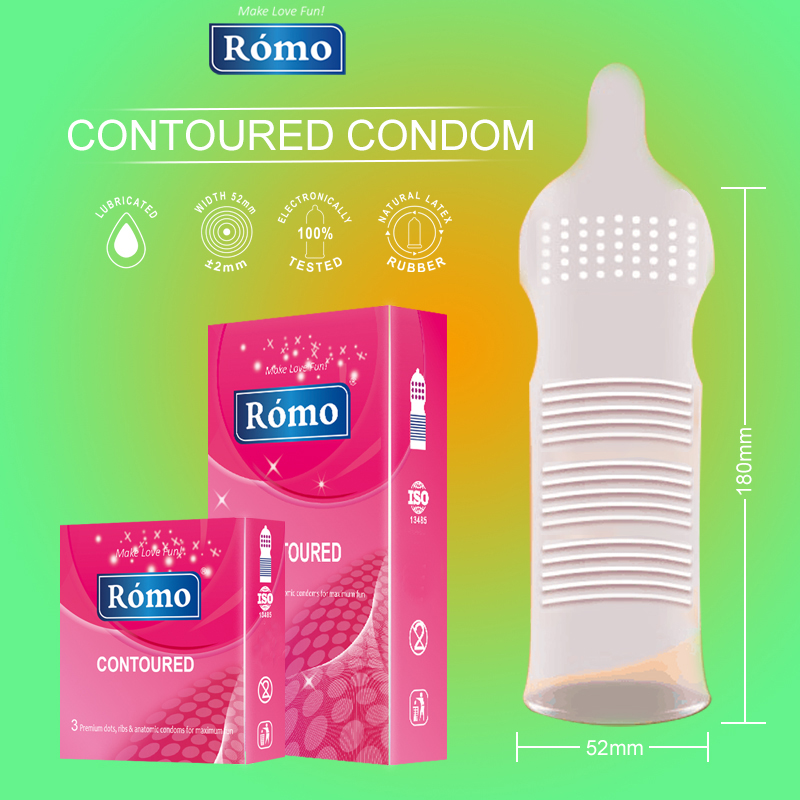 Romo contoured condom